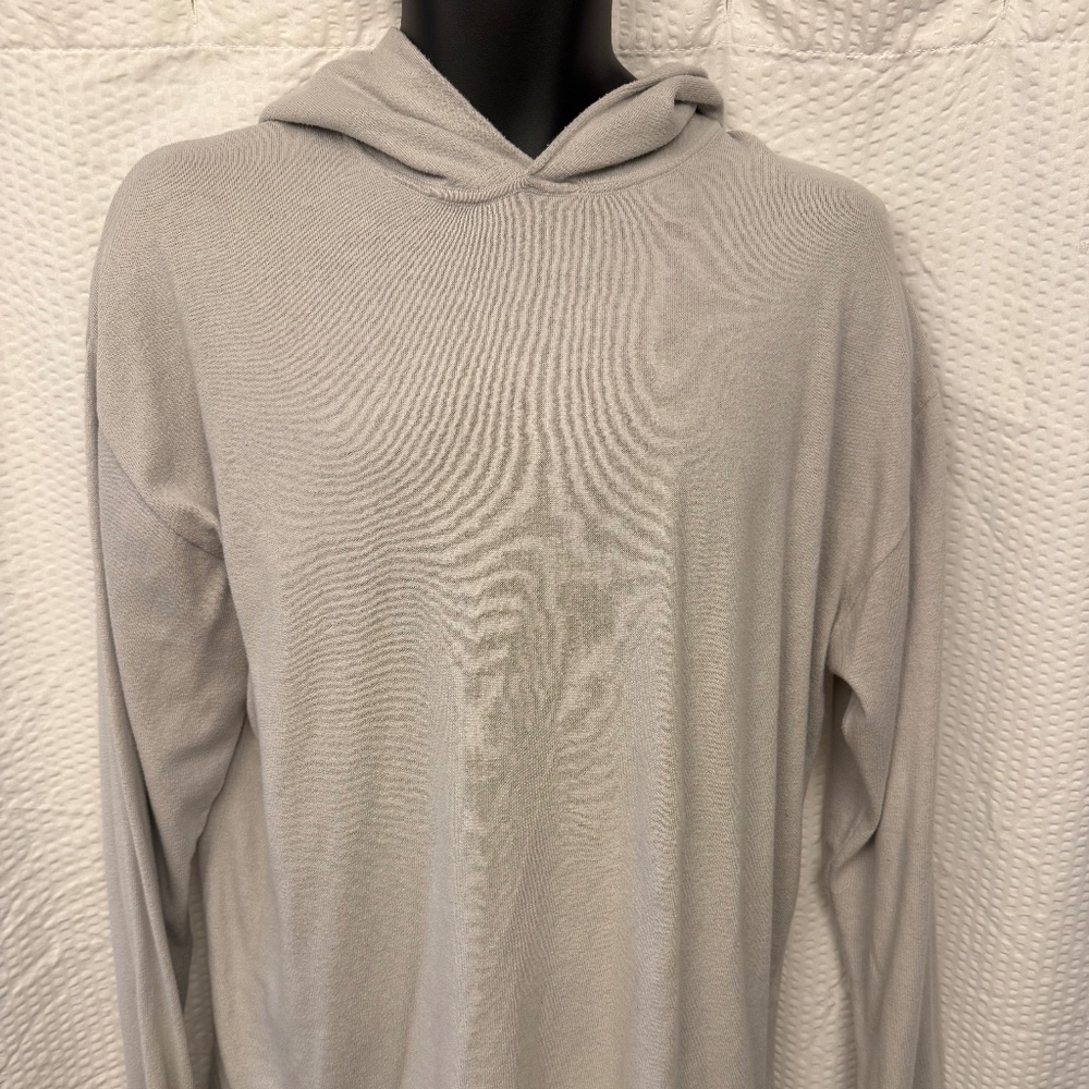 Men's Banana Republic Gray  Hooded Long Sleeve